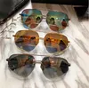 Новые модные дизайнерские солнцезащитные очки, Нью-Йоркские дизайнерские очки-пилот, полуоправа в стиле стимпанк, высочайшее качество, линзы uv4007295801