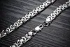 Złoto Silver Tone Ze Stali Nierdzewnej Naszyjnik Męskie Punk Style Chain Necklaces Hurtownie Heavy Metal Biżuteria