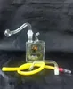 Frete grátis por atacado ----- 2015 novo estilo de Cigarro de vidro hookah / vidro bong, acessórios do presente (pote + placa de corrida + palha)