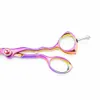 Lyrebird HIGH CLASS 5.5 INCH Professionele haarknipschaar Silvery Rainbow Japan haarschaar Pink Stone NIEUW