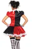 Großhandels-Erwachsene Quinn Kostüm Lustiger Clown Zirkus Cosplay Karneval Halloween Kostüme Für Frauen Leistung Party Kleid