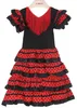Girls Dress Beautiful Spanish Flamenco Dancer Costume Childrens Dance Dress Outfit