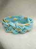 10pc baby celtic Cross knot Wave point turban headband cotton twisted head wraps girl cute Twist Knotted Hot stamping golden Wave dot FD6580
