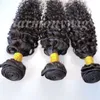 Virgin Peruvian Hair Bundles Human Hair Weaves Wefts Jerry Curly 8-34INch Obehandlad Brasiliansk Indisk Mongolsk Mink Bulk Hårförlängningar