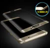 Full omslag 3D-krökt skärm 9H-tempererat glas LCD-skärmskydd Skyddsfilm för Samsung Galaxy S6 S7 Edge Edge + Plus G9250 Inget paket