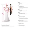 2022 화려한 웨딩 드레스 깎아 지른 긴 소매 빈티지 레이스 코트 열차 여름 가든 Vestido de Novia Capped Sleeve Bridal Gowns