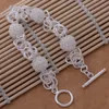 (Jewelry Manufacturer)925 Sterling Silver Silver Bracelets fashion jewelry mesh ball toggle Bracelets silver jewelry factory price