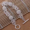 (Sieradenfabrikant) 925 Sterling zilveren zilveren armbanden mode sieraden mesh ball schakelarmbanden zilveren sieraden fabrieksprijs