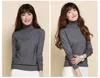 Wholesale- High quality cashmere sweater women autumn turtleneck long sleeve loose pullover shirt sweaters and pullovers winter basic pull