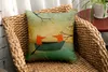 cartoon fox cushion cover cotton linen home decoration almofada nordic style couch chair throw pillow case 45cm square cojines6701131