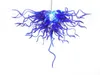 Lustres de flor azul lustres de vidro Murao soprados à mão Iluminação Certificado EC UL Lâmpadas LED estilo Itália