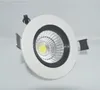 Led cob éclairage Downlight blanc chaud taille de trou blanc véritable 95mm encastré bas prix 7w 10w COB led downlight