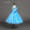 PrettyBaby Çocuk 3D Gül Çiçek Elbise Kız Kolsuz Pullu Elbise Yaz Prenses Elbise Yay Çiçek Şifon Elbise Ile Stokta