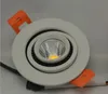 COB 3W 5W DIMMABLE LED infälld Spot Light 360-graders roterande LED-ljus AC85-265V LED-takljus för inomhusdekoration