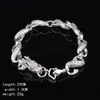 Livraison gratuite avec numéro de suivi Top vente 925 Bracelet en argent petit Dragon blanc bracelet bijoux en argent 10 pièces/lot 1530