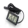 Mini Digital LCD Thermometer Hygrometer Temperature Humidity Meter Thermometer probe white and Black