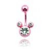 Mix Fashion Belly Button Rings Twenty Style 316L Stainless Steel Navel Body Piercing Jewelry 14 pcs Lot4306W