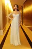 MYRIAM FALLES PROM DRESSES LUXURY CRYSTAL BEADING LACE Formal Aftonklänningar Långärmade bollklänningar med Empire Shape Lace Gowns