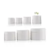 High Quality 15g 30g 50g white Plastic Cosmetic Cream Jars With Lid Empty Lotion Batom Container Sample Packaging Bottles