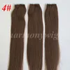 50g 20pcs / pack lim hud väft pu tejp i mänskliga hårförlängningar 18 20 22 24 tums brasiliansk indisk hårförlängning