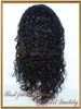 학년 8A kinky 곱슬 레이스 프런트 가발 1 #, 1b, 2 #, 4 #, 자연 색 100 % 브라질 버진 머리카락 130 % 밀도 흑인 여성을위한 아기 머리카락 130 % 밀도