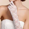 New Arrival Fashion Free Shipping 2016 Opera Length Fingertips Glove Lace Bridal Gloves/Party/ Evening Gloves 305