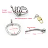 Chastity Devices Sexy Mona Lisa Male Long Cambered Stainless Steel Chastity Cage Belt Tube #R47