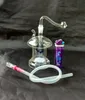 Frete grátis por atacado ----- 2016 novo cogumelo Hookah forma de vidro / vidro bong, cor de entrega aleatória, dando conjunto completo de acessórios, local