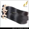 paquetes de cabello humano virgen brasileño con cierre de encaje parte libre sedoso recto color natural 834 pulgadas bellahair