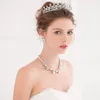 Silver Clear Crystal Bridal Crown Tiaras För Brider Stor Kunglig Krona Silver Crown Head Imitation Tiaras Smycken Rhinestones Kristaller