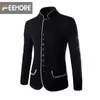 Wholesale-New winter men's casual woolen tunic collar small suit jacket coat brand-clothing jacket men's suit jacket men