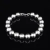 con numero di tracciamento Top Bracciale in argento 925 Bracciale con perle cave da 10 M Gioielli in argento 20 pezzi lotto economico 1559251J