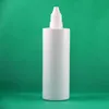 120 ML 100 stks/partij Plastic Druppelflesjes Fraudebestendige Dief Veilige Caps Knijpbare Sapflessen met dikke tepels