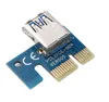 PCI-E 1X a 16X placa de conversión de extensión PCI-e turn pcie tarjeta adaptadora 60cm cable pcie riser card para bitcoin miner DHL envío gratis