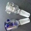 2015 Newest design Glass Bowl with Honeycomb Screen Round 14.5mm or 18.8mm for Glass bubbler and Ash Catcher Glass smoking Bowl