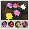 30pcs 18cm artificiale fiore di loto ninfea matrimonio serbatoio di pesce dispone di decorazione