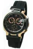 Hot Sale Japan Quartz Movement Chronograph Mäns Klockor Svart Rubber Armbandsur TS07