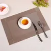 1pc 6 kleuren PVC Keuken Dinning Bamboe Tafel Placemats Tafelkleed Mat Manteles Individuals Doilies Cup Mats Coaster Pad