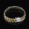 Haute qualité 925 argent Figaro chaîne bracelet Doré 10MMX20CM bijoux de mode pour hommes livraison gratuite