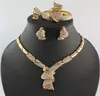 african jewelry set gold plate