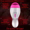 Masturbador masculino Aquecimento inteligente Masturbação oral realista Copo 12 velocidades Brinquedos de sexo de bolso vibratória para homens Q11103895935