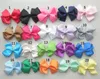 Koreansk 3 tums Grosgrain Ribbon Hairbows Bästsäljare Barnflicka Hår Tillbehör Bow med Clip Hair Bobbles Boutique Hairpins Hair Ornaments