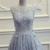 Zuhair Murad Abiti da sera perle Applique in pizzo una linea Abito da ballo senza schienale più taglia formale da sera a taglia formale Wear6694552