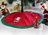 120pcs / mycket 90cm Santa Claus Tree kjol julgran kjol träd dekoration julförsörjning dekoration