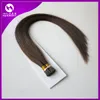 Medium Brown Color I Tip Keratin Hair Extension Pre Bonded Fushion Hair 1.0 G Straight Brazilian Human Hair 50G 100G 150G 200G