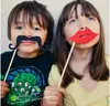 2019 New Arrival 31pcs different designs Funny Stick Mustache Po Booth Props Wedding Po Props For Wedding Party Fun7330286