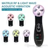 Tamax rechargeable Face Massager led Light Skin Care Tool RF Radio Frequency Machine for Anti Aging Facial Lifting Wrinkle Removal home use