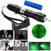 2x High Power Astronamy 10Mile Green Laser Pen Pointer 5mw 532nm Cat Toy Military Powerful Laser Pen Adjust Focus18650 Battery C1332906