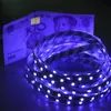 UVパープルLEDストライプライト5050 SMD 60LEDM DC 12V NON -WATEROF 395405NM Ultraviolet Ray Flexible Strip Tape Tape Ribbon2502109