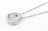Necklace Pendants Fashion Womens Heart Crystal Charm Pendant Chain Necklace Silver Plated Jewelry Chains Necklaces